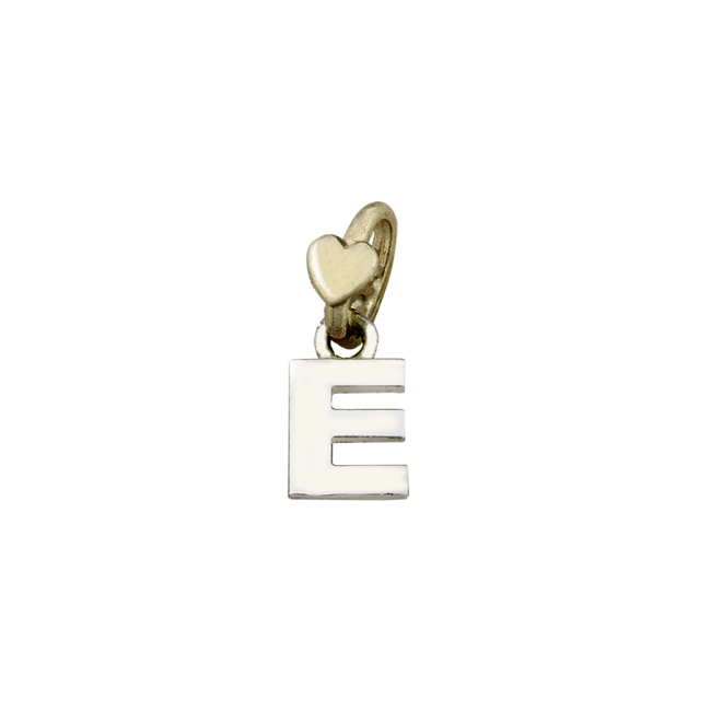 Lettere lne10k.g-e contromaglia oro giallo 9kt